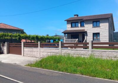 Valla exterior jardín aluminio